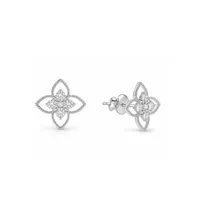 Сережки "Shine Flower" - Медсплав, Циркон - арт. LE-1785135943478 - Le'Perle - мініатюра 2