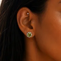 Сережки "Emerald Label" - Медсплав - арт. LE-1785489852591 - Le'Perle - мініатюра 1