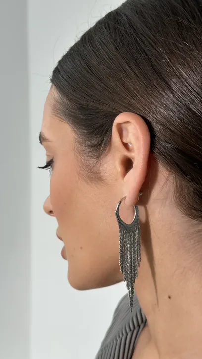 Сережки "Steel Tail"