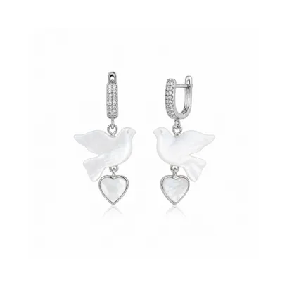 Сережки "Silver Heart Горлиця" - арт. 3783941051 - Le'Perle