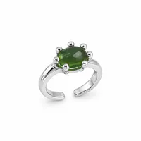 Каблучка "Green Vision" - Медсплав, Ювелірне скло - арт. LE-1788949412321 - Le'Perle - мініатюра 1