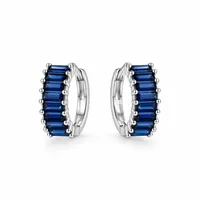Сережки "Electric Gia" - Медсплав, Фіаніт - арт. LE-1789040596442 - Le'Perle - мініатюра 1