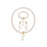Сет “Gold Горлиця” - Медсплав, Річкові Перлини, Полімерна глина - арт. 2889066729 - Le'Perle - мініатюра 1