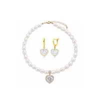 Сет “White Amazing” - Медсплав, Річкові Перлини - арт. 7151753979 - Le'Perle - мініатюра 1