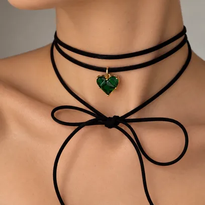 Чокер "Green Heart" - арт. 4883929097 - Le'Perle