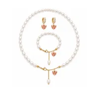 Сет “Peach Lilly” - Річкові Перлини - арт. LE-1789219189159 - Le'Perle - мініатюра 1