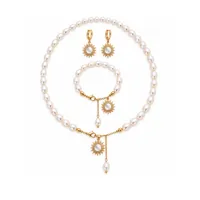Сет “Сонячна Lilly” - Річкові Перлини - арт. LE-1789219423638 - Le'Perle - мініатюра 1