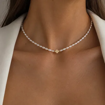 Кольє "Gold Clover" - арт. 1586498421 - Le'Perle