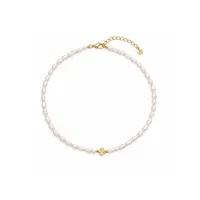 Кольє "Gold Clover" - Річкові Перлини - арт. 1586498421 - Le'Perle - мініатюра 2