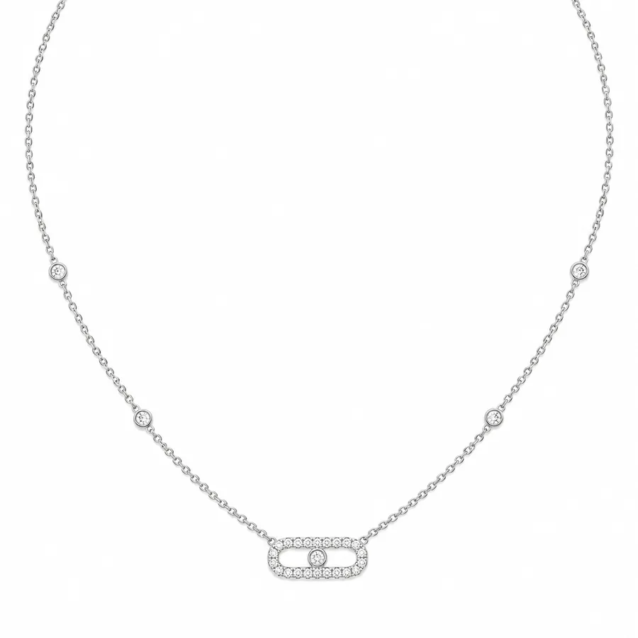 Кольє "Kristina" - Медсплав, Фіаніт, Циркон - арт. LE-1785150266909 - Le'Perle - фото 2