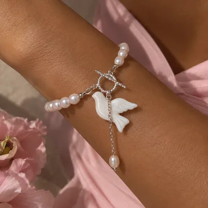 Браслет "Silver Горлиця" - арт. 1351053597 - Le'Perle