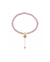 Кольє "Pink Clover" - Медсплав, Ювелірне скло - арт. 3179638558 - Le'Perle - мініатюра 2