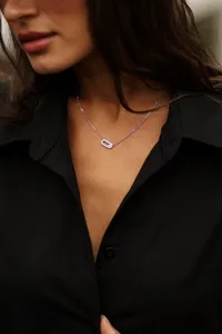 Кольє "Kristina" - Медсплав, Фіаніт, Циркон - арт. LE-1785150266909 - Le'Perle - мініатюра 3