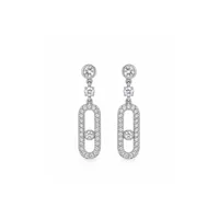 Сережки "Kristina" - Медсплав, Фіаніт, Циркон - арт. LE-1791991127849 - Le'Perle - мініатюра 1