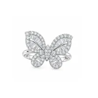 Каблучка "Crystal Fly" - Медсплав, Фіаніт - арт. LE-1792049957247 - Le'Perle - мініатюра 1