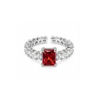 Каблучка "Red Mood" - Медсплав, Фіаніт, Циркон - арт. LE-1792050643038 - Le'Perle - мініатюра 1