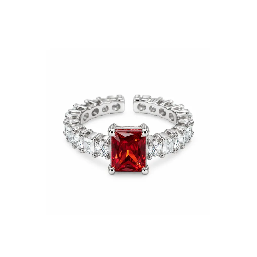 Каблучка "Red Mood" - Медсплав, Фіаніт, Циркон - арт. LE-1792050643038 - Le'Perle - фото 1