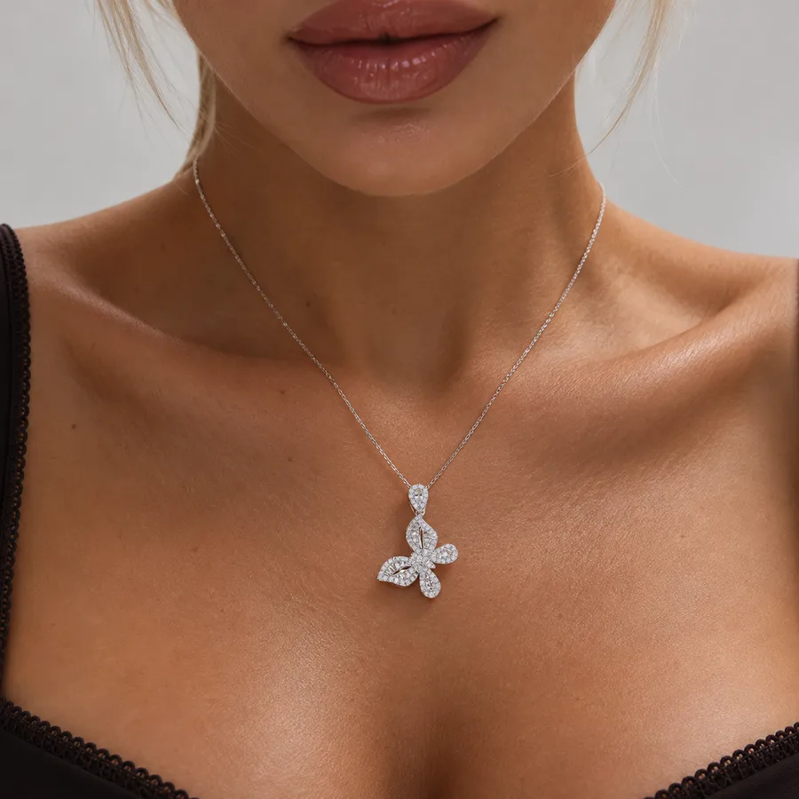 Кольє "Crystal Fly" - Медсплав, Фіаніт, Циркон - арт. LE-1792052894546 - Le'Perle - фото 1