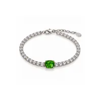 Браслет "Green Crystal" - Медсплав, Фіаніт, Циркон - арт. LE-1792760145368 - Le'Perle - мініатюра 1