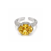 Каблучка "Sunny Crystal" - Медсплав, Фіаніт, Циркон - арт. LE-1792938034357 - Le'Perle - мініатюра 3